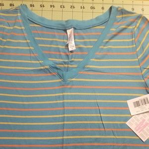 NWT Lularoe Striped Med Christy